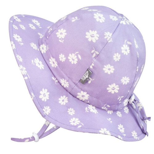 Jan & Jul Cotton Floppy Hat - Purple Daisy 