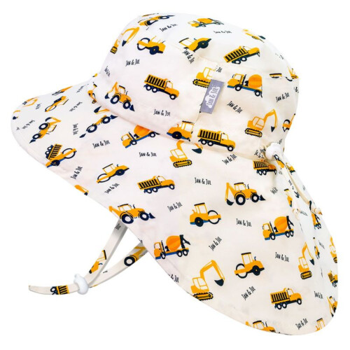 Jan & Jul Kids Sun Hat Cotton Adventure Hat - Little Diggers - XL