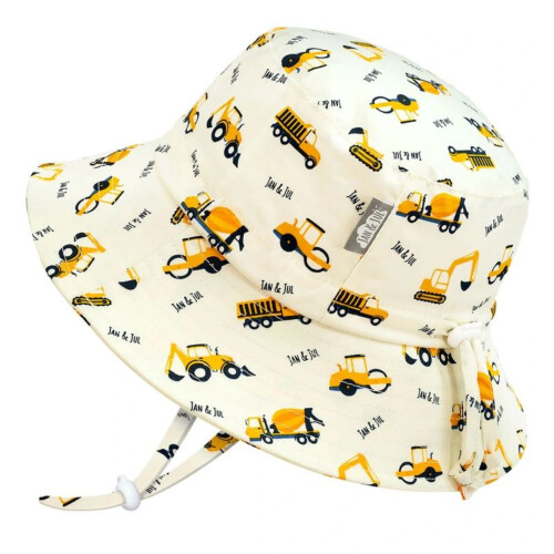 Jan & Jul Kids Sun Hat Cotton Bucket Hat - Little Diggers - XL