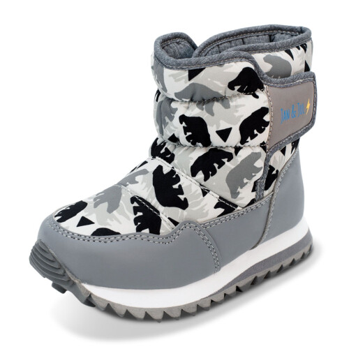 Jan & Jul Kids Toasty-Dry Puffy Winter Boots - Bear