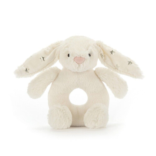 Jellycat Bashful Twinkle Bunny Ring Rattle