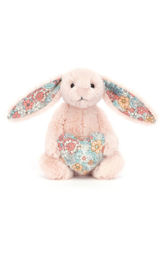 Jellycat Blossom Heart Blush Bunny
