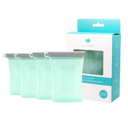 Junobie Reusable Breastmilk Storage Bags (4 Pk) - Mint