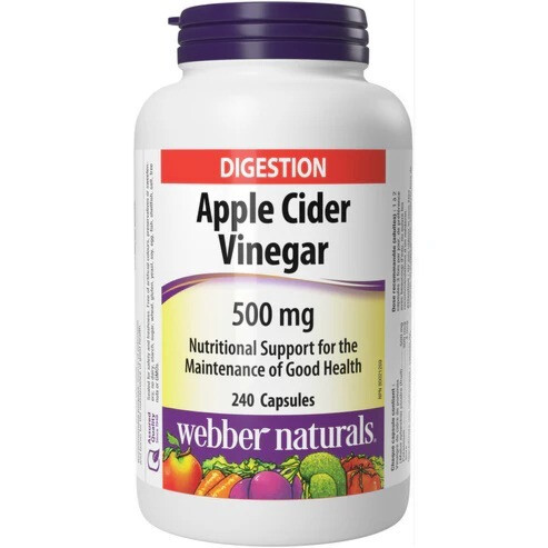 Webber Naturals Apple Cider Vinegar Capsules 240Capsules