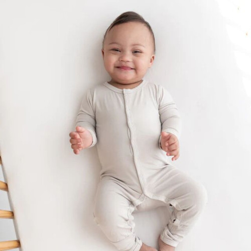 Kyte Baby Romper in Oat - 12-18 Months