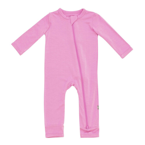 Kyte Baby Zippered Romper in Bubblegum 6-12 months