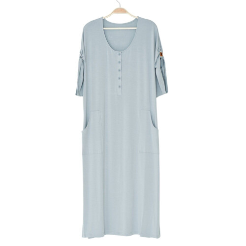 Kyte Baby Women's Lounge Dress in Fog - Fog  M