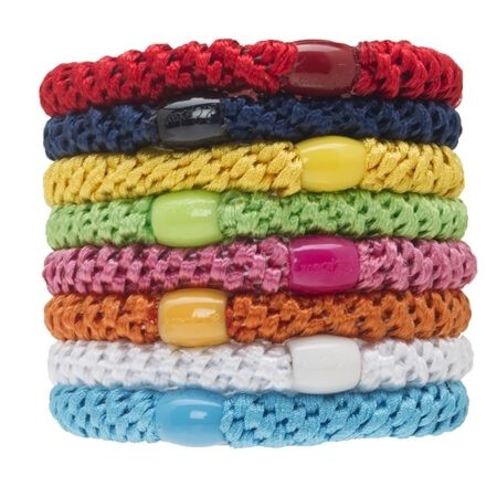 L.Erickson Grab & Go Ponytail Holders Set of Eight  - Resort