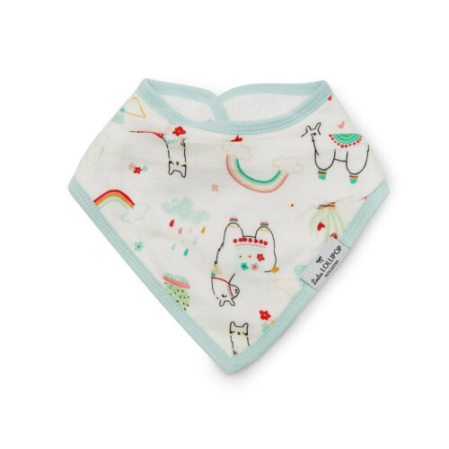 Loulou Lollipop Bandana Bib set - Llama