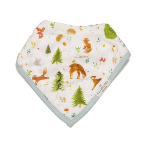 Loulou Lollipop Bandana Bib Set - Forest Friends