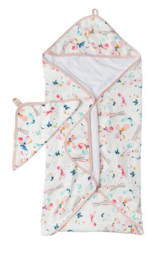 Loulou Lollipop Hooded Towel Set - Butterfly