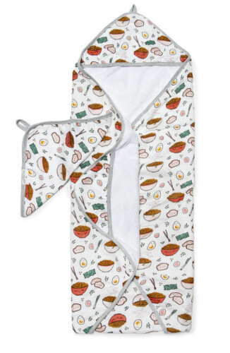 Loulou Lollipop Hooded Towel Set - Ramen