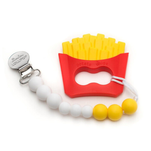 Loulou Lollipop Silicone Teether Set - French Fries