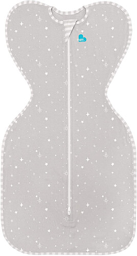 Love To Dream Swaddle UP Lite Gray Stars - Medium 0.2 Tog