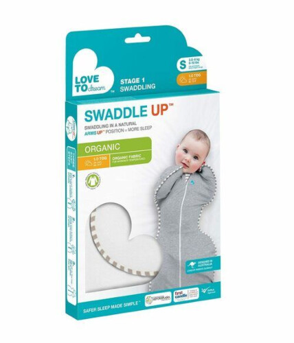 Love To Dream Swaddle UP Organic Cream - Medium 1.0 Tog