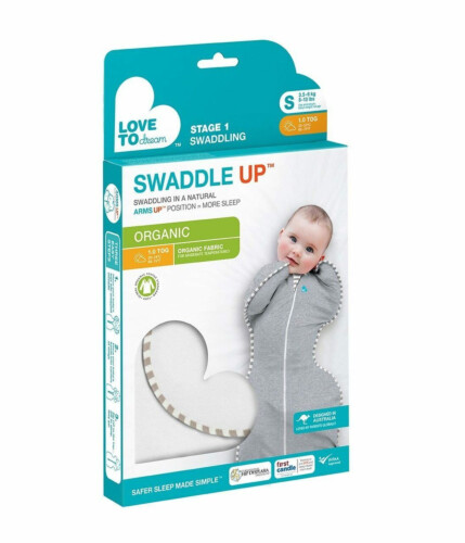 Love To Dream Swaddle UP Organic Cream - Small 1.0 Tog