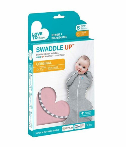 Love To Dream Swaddle UP Pink - Medium 1.0 Tog