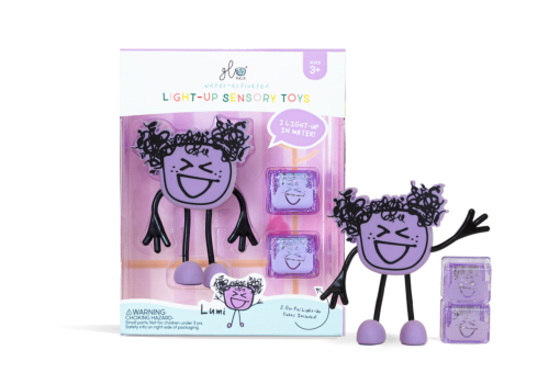 Glo Pals Light-Up Sensory Bath Toys Character - Lumi 3+