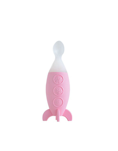 Marcus & Marcus Rocket Feeding Dispenser Spoon Pink