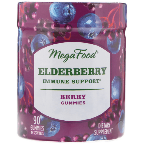 MegaFood Elderberry Immune Support Gummies Berry 90 Gummies