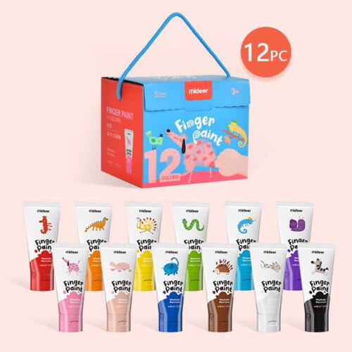 Mideer Finger Paint - 12 Colors 3yrs+