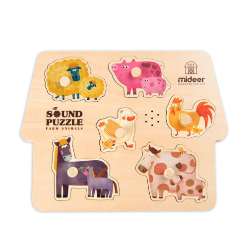 Mideer Sound Puzzle Farm Animals