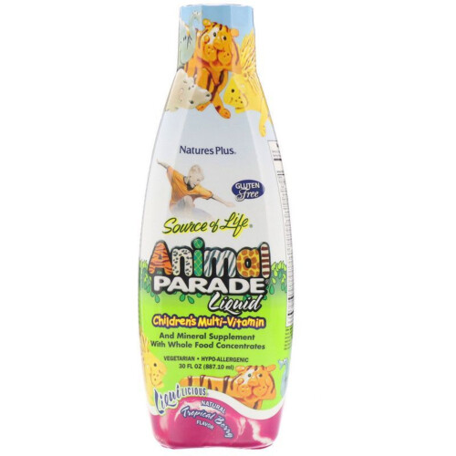 Nature's Plus Animal Parade Liquid Children's Multi-Vitamin Tropical Berry 900ml