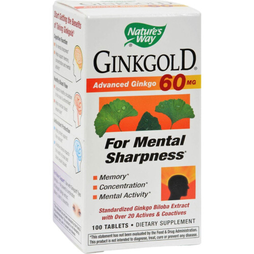 Nature's Way Ginkgold 60mg 100 Tablets