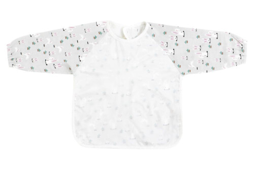 Nest Designs Bamboo Long Sleeve Bib Cover - Down The Rabbit Hole 3T-4T
