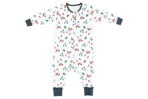 Nest Designs Bamboo Long Sleeve Sleep Suit - Fox Tots  0.6Tog 18M-2.5T