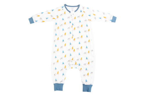 Nest Designs Bamboo Pima Long Sleeve Footed Sleep Bag 0.6 TOG - Hermit Pals 4T-6T