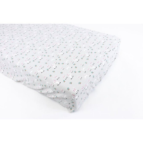 Nest Designs Fitted Organic Cotton Crib Sheet - Down The Rabbit Hole