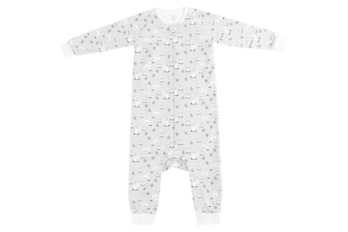 Nest Designs Organic Cotton Long Sleeve Sleep Suit - Down The Rabbit Hole 1.0Tog 6M-18M