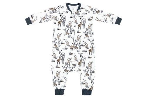 Nest Designs Organic Cotton Long Sleeve Sleep Suit - Mama Deerest  1.0Tog 6M-18M