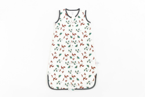 Nest Designs Organic Cotton Swaddle Sleep Bag 1.0 TOG - Fox Tots 0- 6M