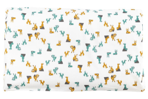 Nest Designs Organic Cotton Toddler Pillow with Pillowcase (Medium) - Foxtrot