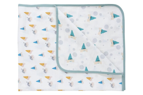 Nest Designs Organic Cotton Waterproof Change Pad (Large) - Hermit Crab