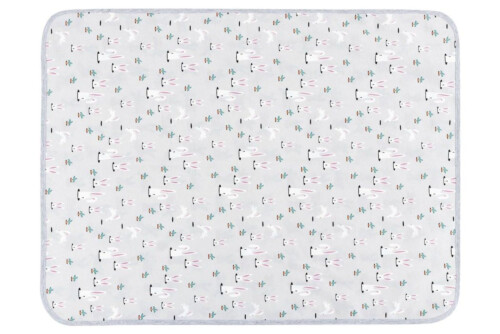 Nest Designs Organic Cotton Waterproof Change Pad (Small) - Rabbits