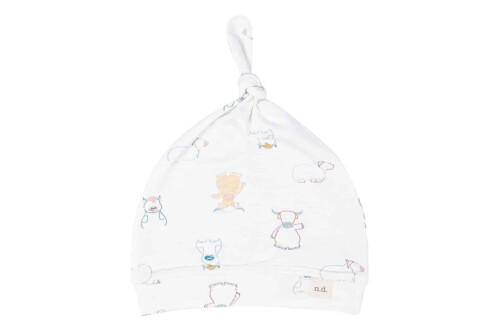 Nest Designs Organic Jersey Knotted Baby Beanie - Ox-Standing!
