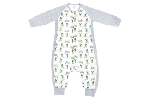 Nest Designs Raglan Bamboo Long Sleeve Sleep Suit 2.5 TOG - Lazy Rabbits 2.5T- 4T