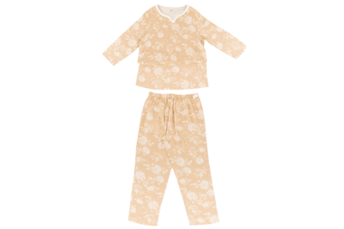 Nest Designs Women's Bamboo Pima 3/4 Sleeve Nursing PJ Set - Pomegranate M