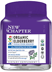 New Chapter Kids Organic Elderberry Gummies 30Vegan Gummies