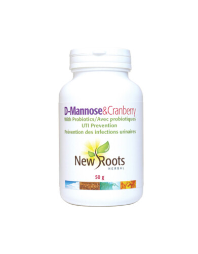 New Roots D-Mannose & Cranberry with Probiotic 50g