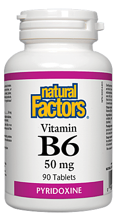 Natural Factors Vitamin B6 Pyrid HCL 50MG 90 Tablets