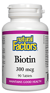 Natural Factors Biotin 300MCG 90 Tablets