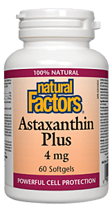 Natural Factors Astaxanthin 4mg Plus 60 softgels