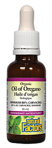 Natural Factors Organic Oil of Oregano 30ml