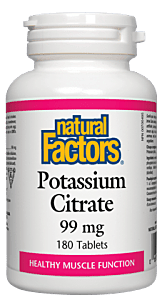 Natural Factors Potassium Citrate 99MG 90 Tablets