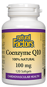 Natural Factors Coenzyme Q10 100mg 120Softgels @