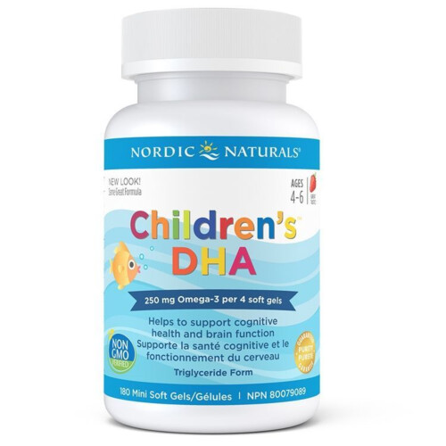 Nordic Children's DHA 250mg 180 Chewable Softgels @